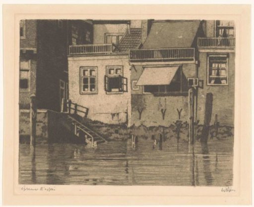 Rear Facades of Voorstraat 239, 237, 235 and 233 in Dordrecht