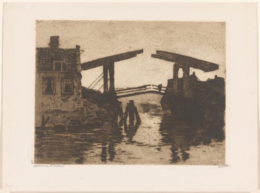 Drawbridge near the Zandhoek in Amsterdam