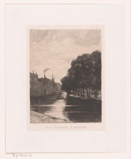 View of the Nieuwezijds Voorburgwal, at Amsterdam