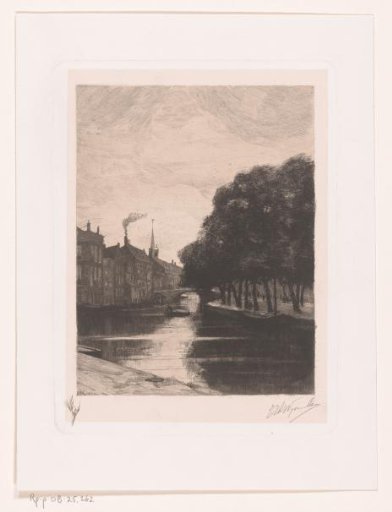 View of the Nieuwezijds Voorburgwal, at Amsterdam