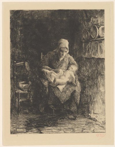 Woman washing a child