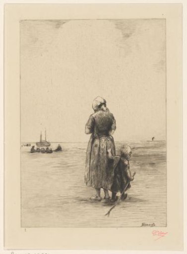 Two children on the beach