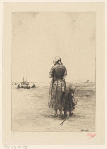 Two children on the beach