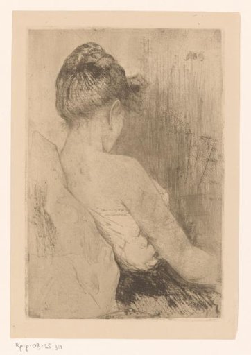 Woman, seen from the back