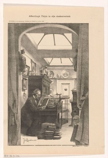 Alberdingk Thijm in His Study