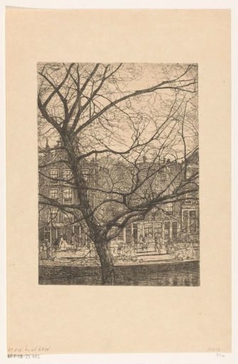 Canal houses with neck gables in Amsterdam