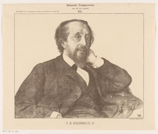 Portrait of Petrus Hermannus Hugenholtz