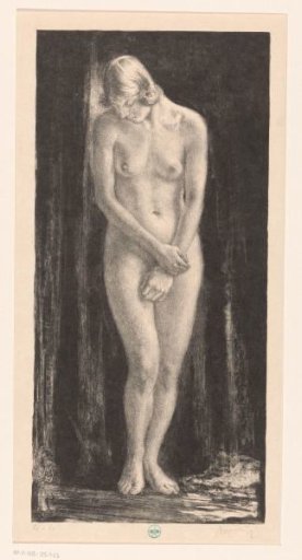 Standing nude woman