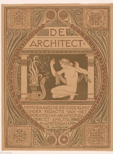 Cover design for: De Architect, 1911
