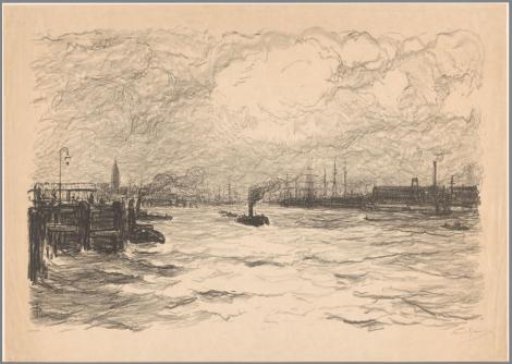 Harbour view in Hamburg