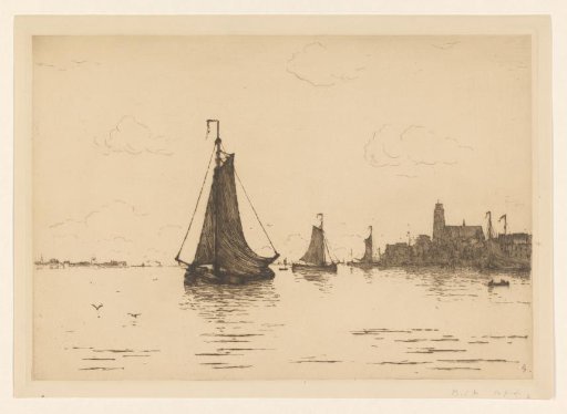 Boats on a river