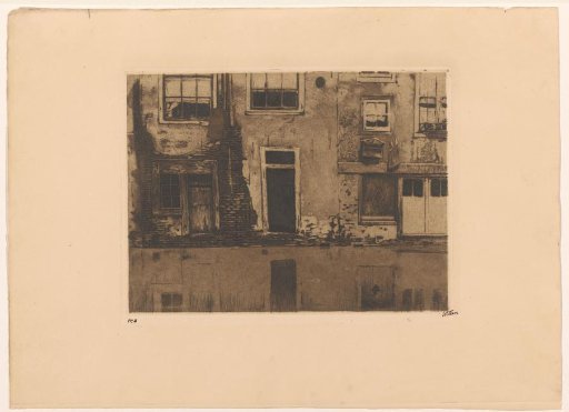 View of the back of the Zeedijk in Amsterdam