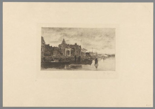 View of Amsterdam with the top of the Schreierstoren