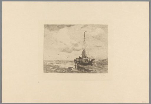 Boat on the beach at Scheveningen