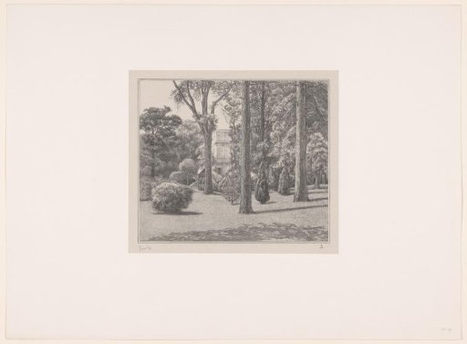 Country house in a garden