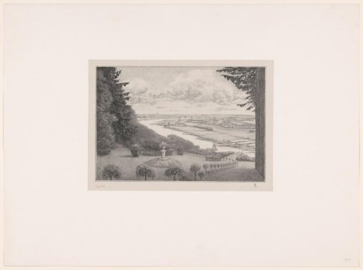 View of a landscape with a river