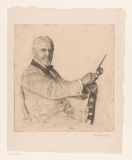 Portrait of a violinist
