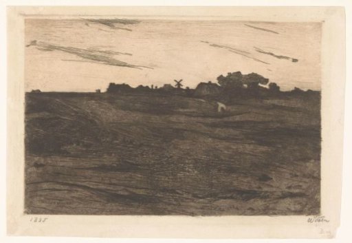 Landscape with Mill on the Horizon