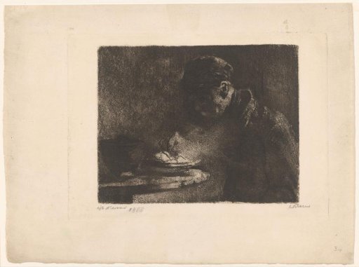 Man eating