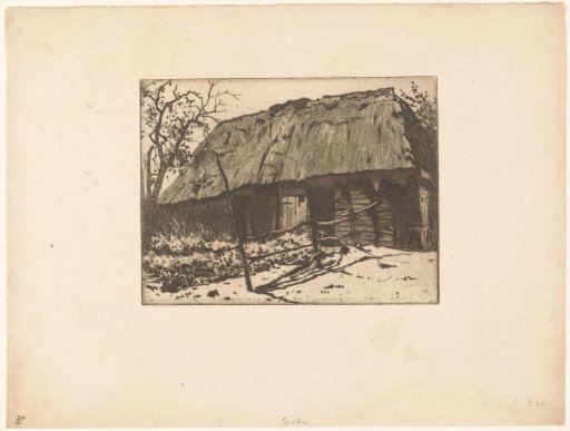 Barn with fence in Brabant