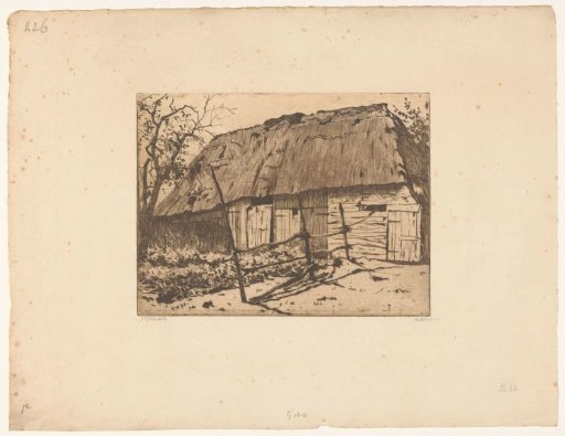 Barn with fence in Brabant