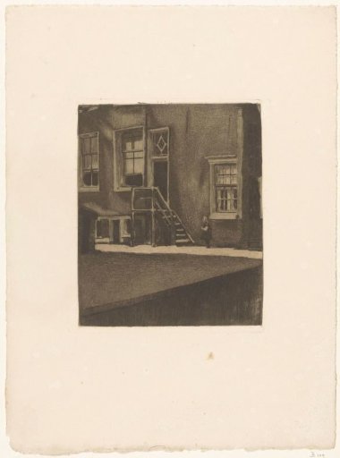 Side Entrance with Wooden Staircase of Krom Boomssloot 69 in Amsterdam
