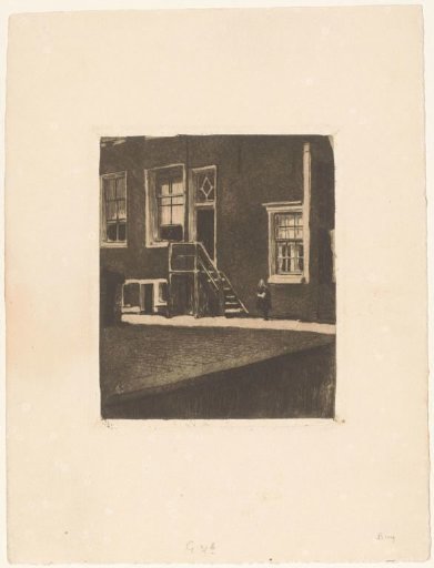 Side Entrance with Wooden Staircase of Krom Boomssloot 69 in Amsterdam