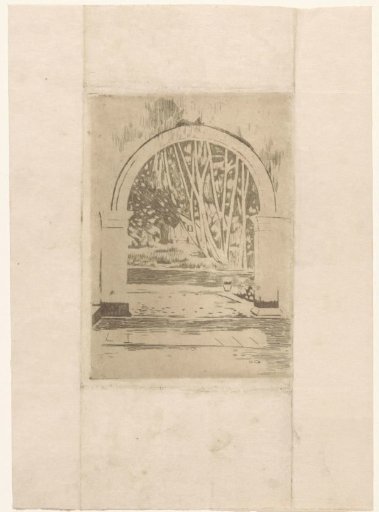 Gate of Hotel Bellevue in Buitenzorg