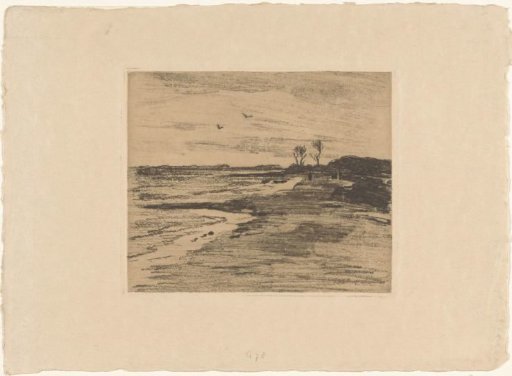 Coastline of the Zuiderzee in Valkeveen