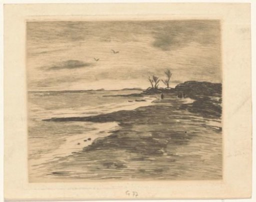 Coastline of the Zuiderzee in Valkeveen