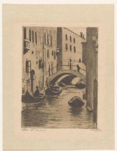 Bridge over the Rio di San Toma in Venice