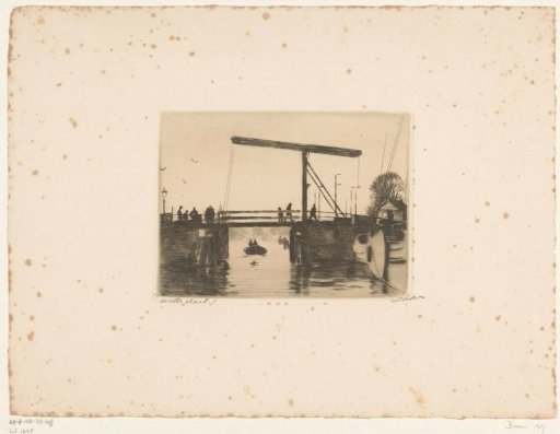 View of the Kikkerbilsluis in Amsterdam