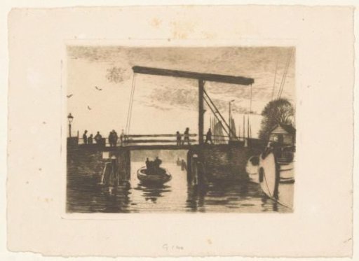 View of the Kikkerbilsluis in Amsterdam