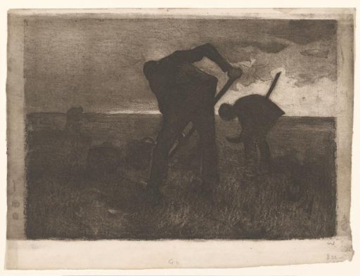 Three potato diggers