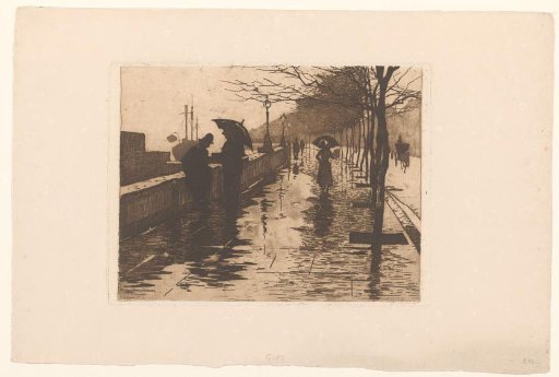 View of Victoria Embankment in London
