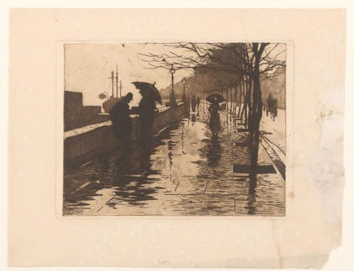 View of Victoria Embankment in London