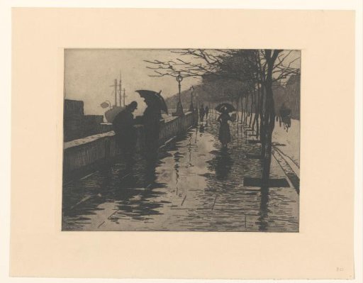 View of Victoria Embankment in London
