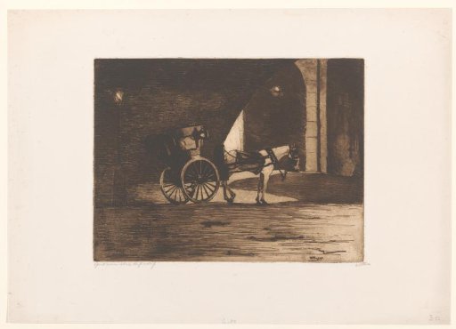 Carriage under Waterloo Bridge in London