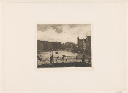 View of the Binnen-Amstel in Amsterdam