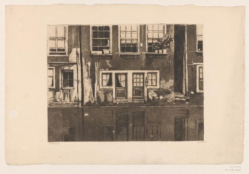 Houses on the Oudezijds Achterburgwal in Amsterdam