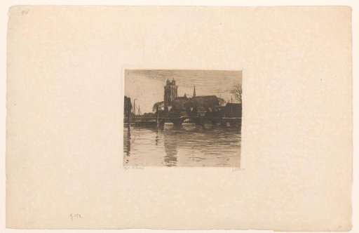 View of the Nieuwe Haven in Dordrecht