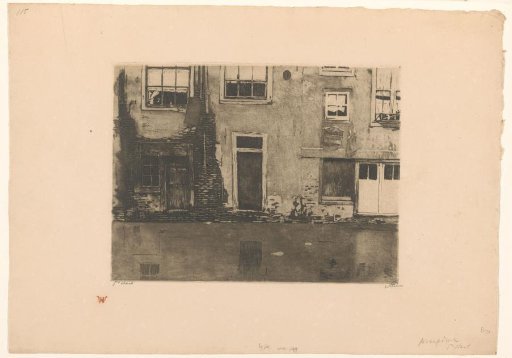 View of the back of the Zeedijk in Amsterdam