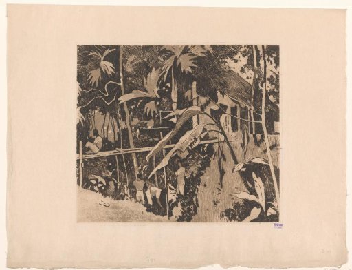 Vegetation and a narrow bridge in Buitenzorg