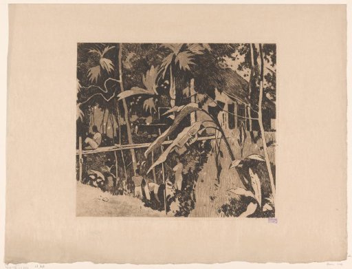 Vegetation and a narrow bridge in Buitenzorg