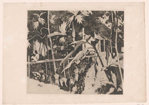 Vegetation and a narrow bridge in Buitenzorg