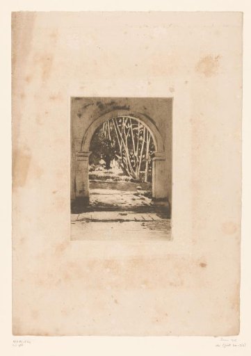 Gate of Hotel Bellevue in Buitenzorg