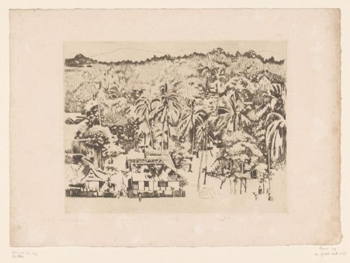 View of houses and vegetation in Buitenzorg