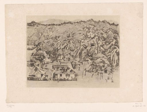 View of houses and vegetation in Buitenzorg