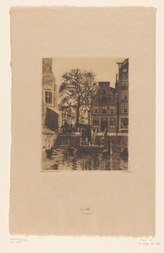 Sluice at the Montelbaanstoren in Amsterdam