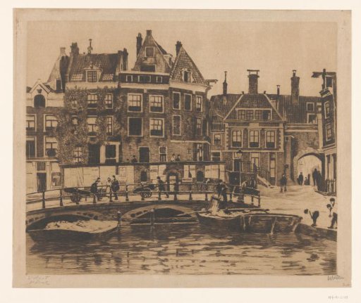 View of the Beurspleintje in Amsterdam